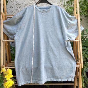 woolrich light blue grey cotton short sleeve tshirt EUC